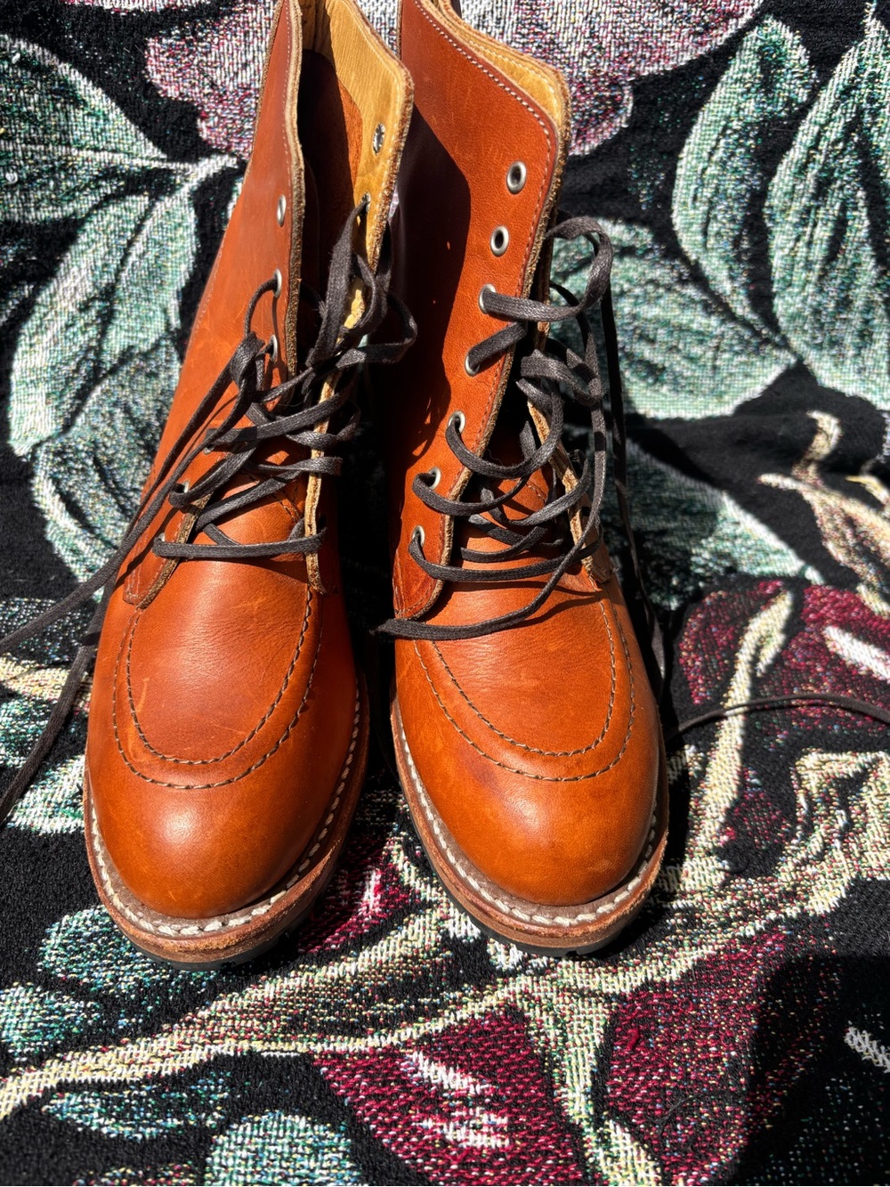 Red wing heritage Clara boot Women's Lace-Up Leather Ankle Boot in Cognac size 6 - Picture 5 of 8